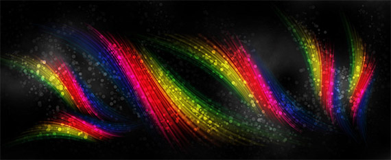 Simple-elegant-spectrum-lines-photoshop-abstract-lighting-effects-tutorials