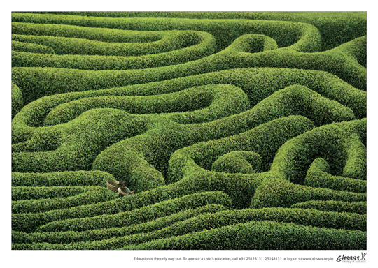 Print Ad - Tea Estate Maze
