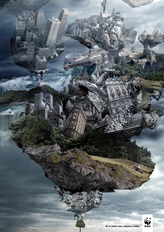 Print Ad - Tree Carrying the World