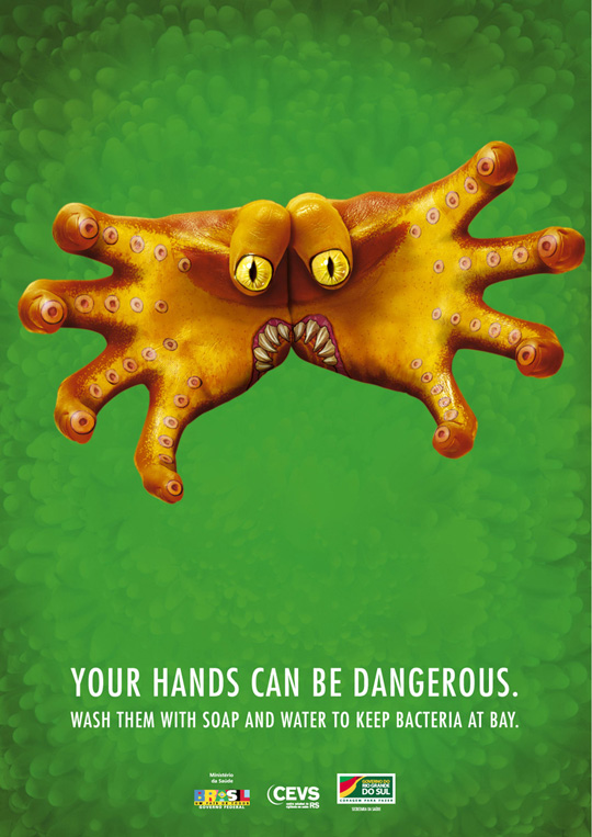 Print Ad - Monster Hands